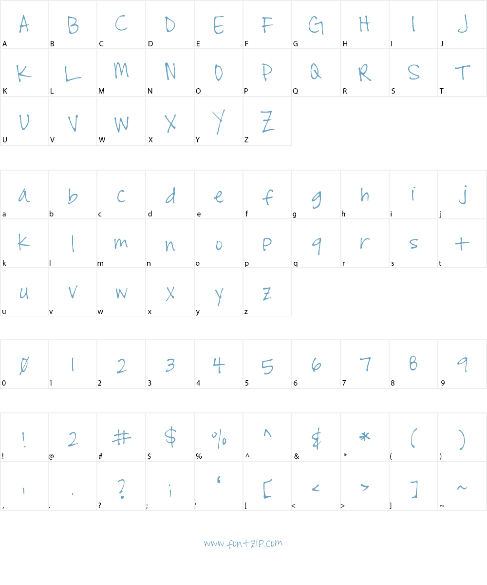 Heather Font Character